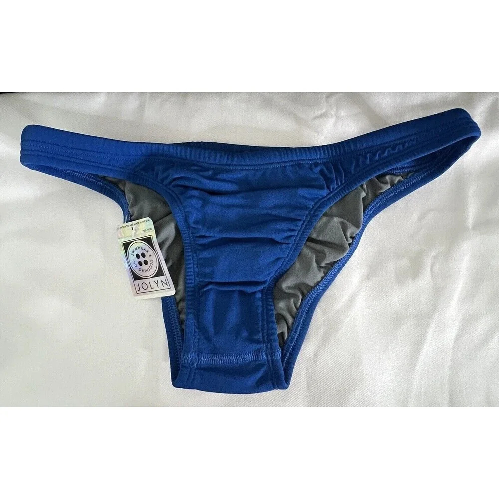 Jolyn Bikini Swim Bottom Europe Style Cobalt Blue Large New With Tags